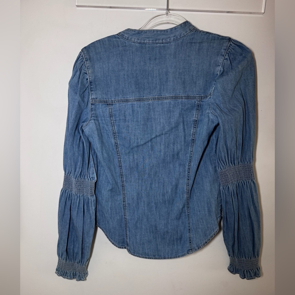 NWT Veronica Beard Dalton top in mystic blue - Picture 7 of 7